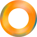 An orange circle, oneproject's logo