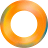 An orange circle, oneproject's logo